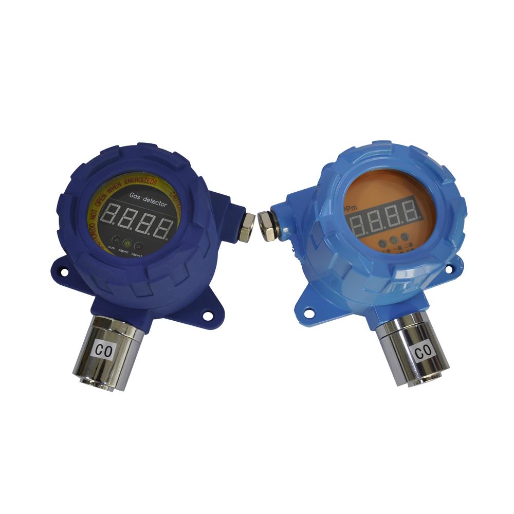 Stationary LCD Display Gas Detector Transmitter Detect H2 Gas Leak Detector