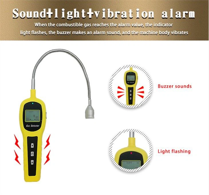 Portable Combustible Gas Detector LPG Leak Detector For Pipeline Use