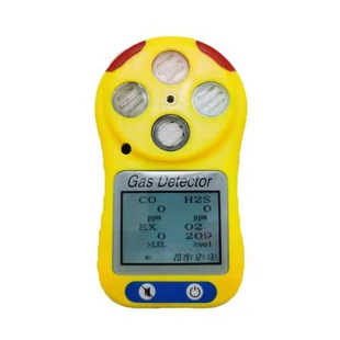CO / O2 / H2S / LEL Pengesan Gas Portable, Berbilang 4-gas Dalam 1 Pengesan